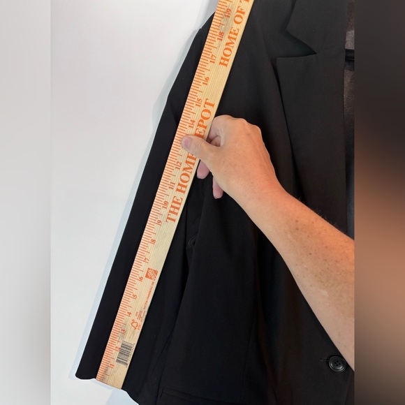 Torrid Plus Size 3 (3X / 22) Black One-Button Blazer Jacket Career Workwear - Picture 9 of 16